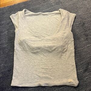 Vuori Light Gray Short Sleeve Top